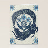 A Fox Chasing Its Tail Stationery Card
