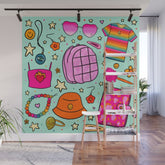 90's Things Print Wall Mural