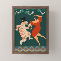 A Date With The Wild Cat Mini Art Print