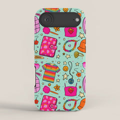 90's Things Print iPhone Case