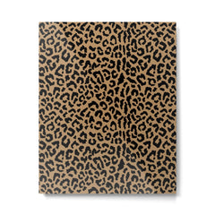 2000s leopard-black on tan Metal Print