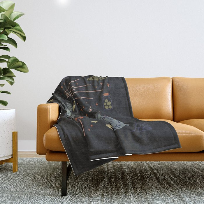 A Curse Upon You! Throw Blanket