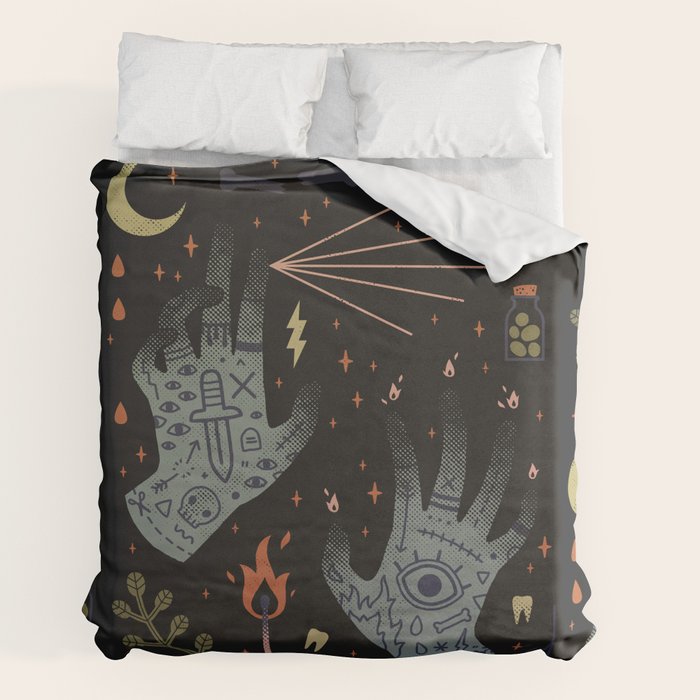 A Curse Upon You! Duvet Cover