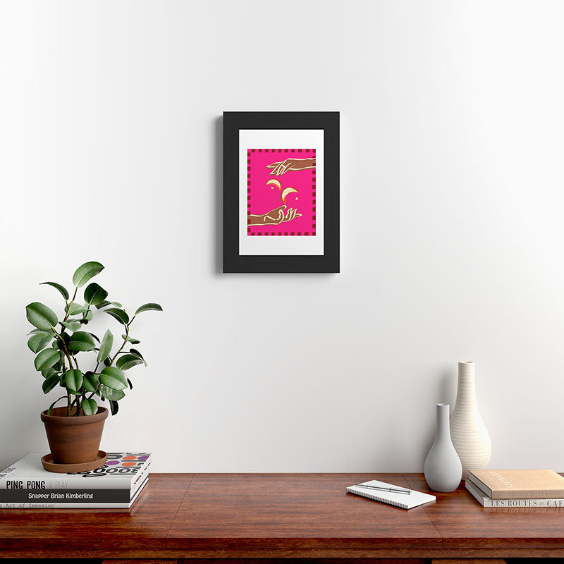 A Couple Of Moons Framed Art Print
