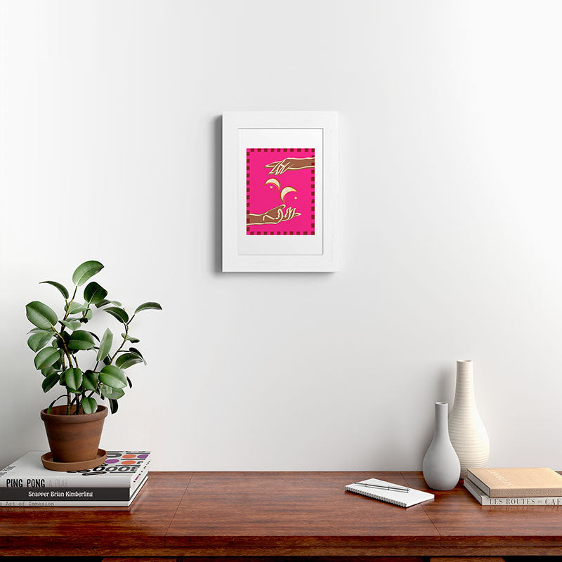 A Couple Of Moons Framed Art Print