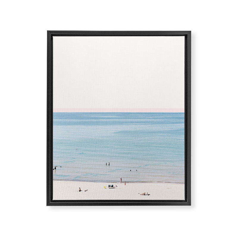 A Day at The Beach #society6 #decor #buyart Framed Canvas Print