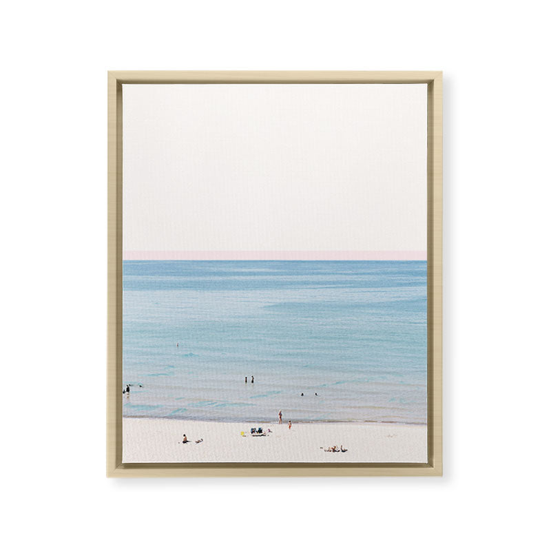 A Day at The Beach #society6 #decor #buyart Framed Canvas Print