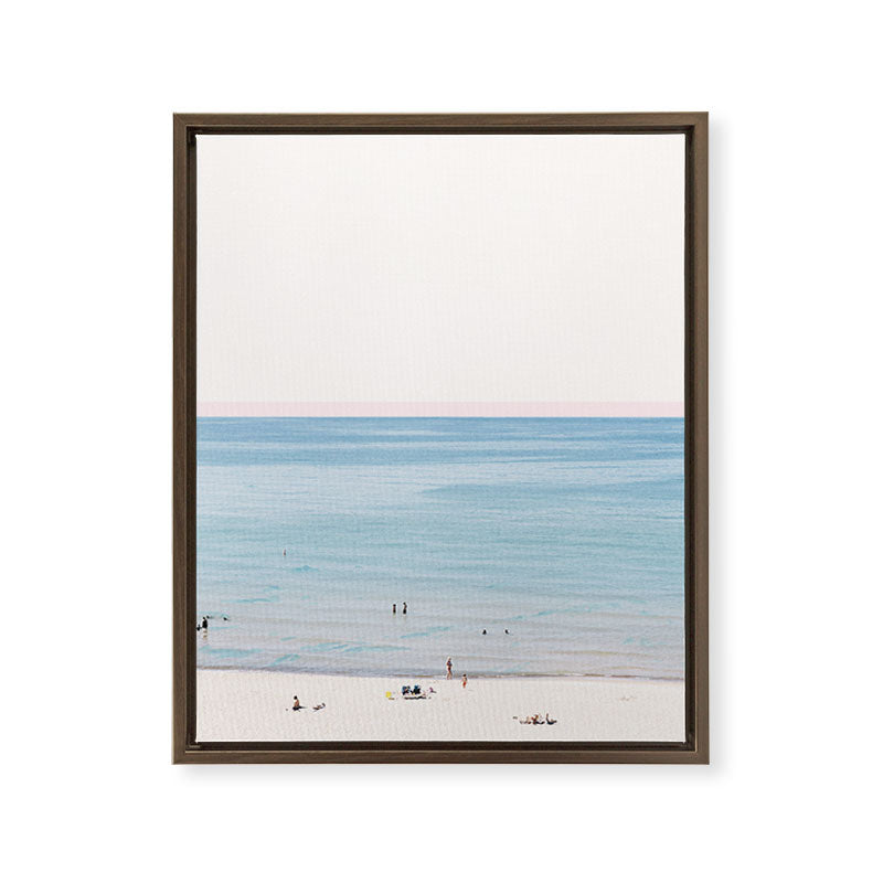 A Day at The Beach #society6 #decor #buyart Framed Canvas Print