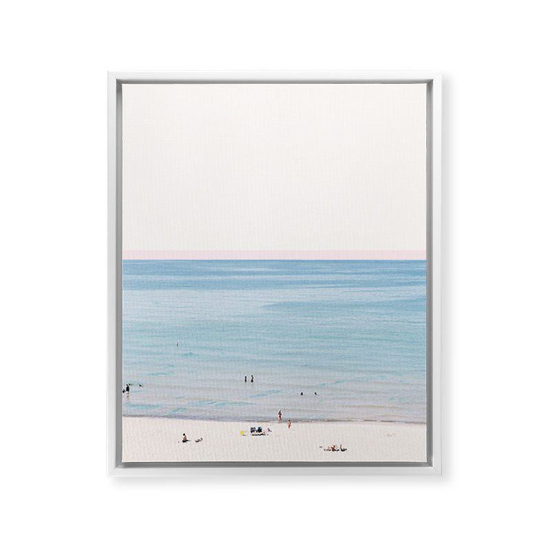 A Day at The Beach #society6 #decor #buyart Framed Canvas Print