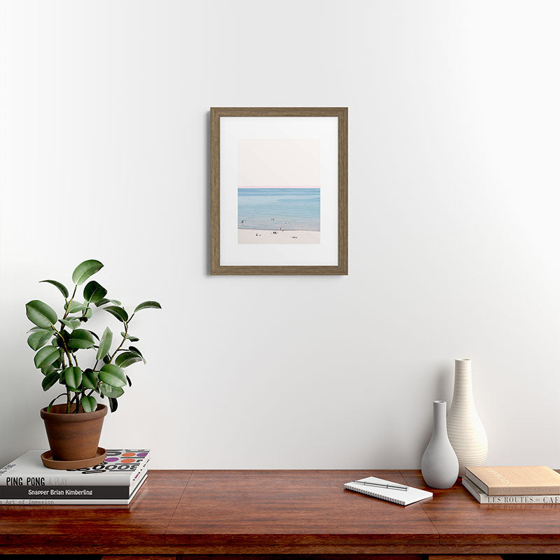A Day at The Beach #society6 #decor #buyart Framed Art Print