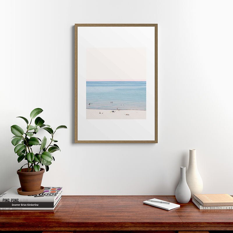 A Day at The Beach #society6 #decor #buyart Framed Art Print