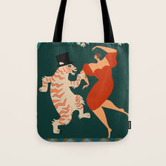 A Date With The Wild Cat  Tote Bag