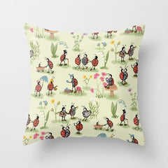 A Ladybug Life Throw Pillow