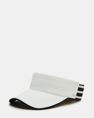 EMBROIDERED VISOR WHITE