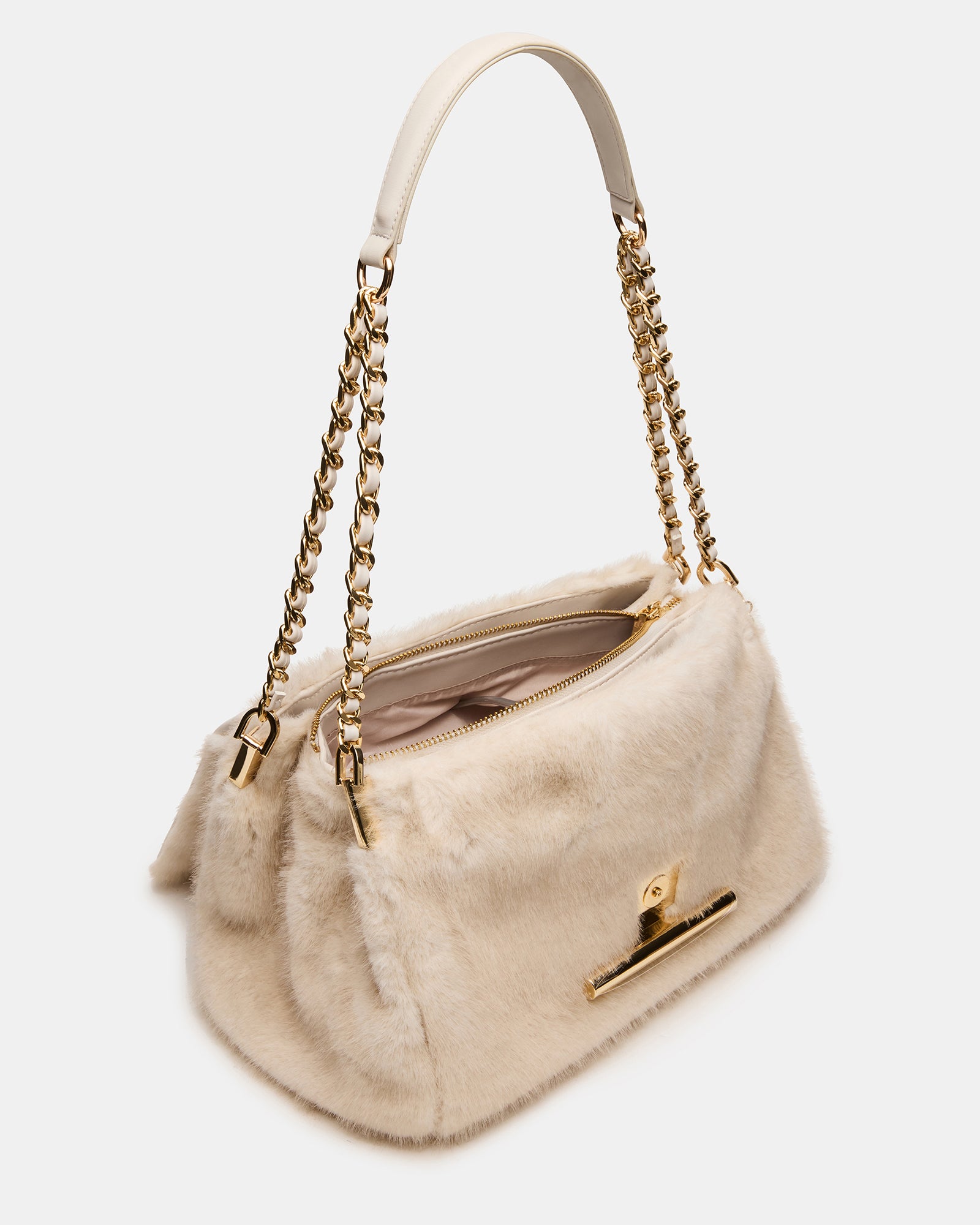 COLETTE BAG FAUX FUR NATURAL