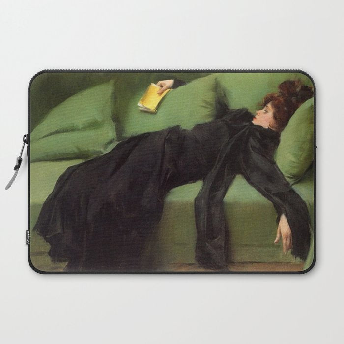 A Decadent Girl - Ramon Casas Laptop Sleeve