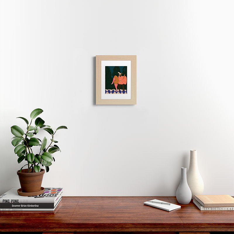 A Lil Birdy Told Me Framed Art Print