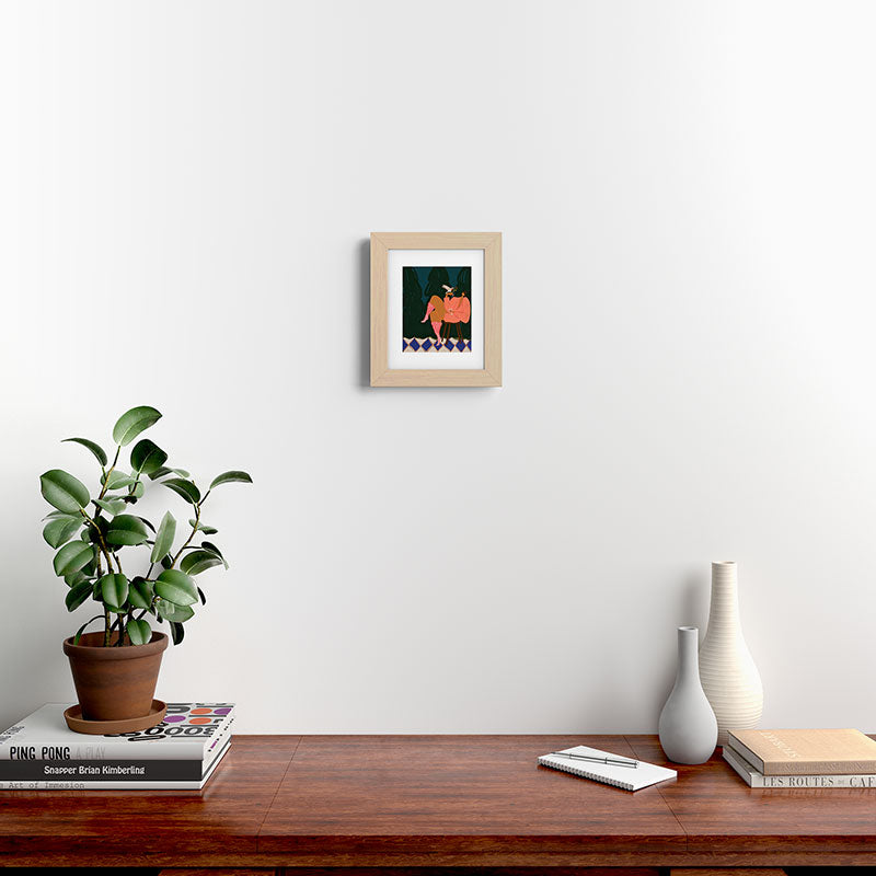 A Lil Birdy Told Me Framed Art Print