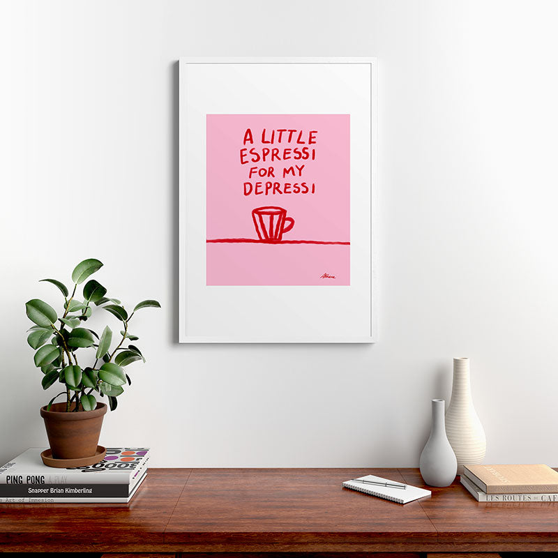 A Little Espressi  Framed Art Print