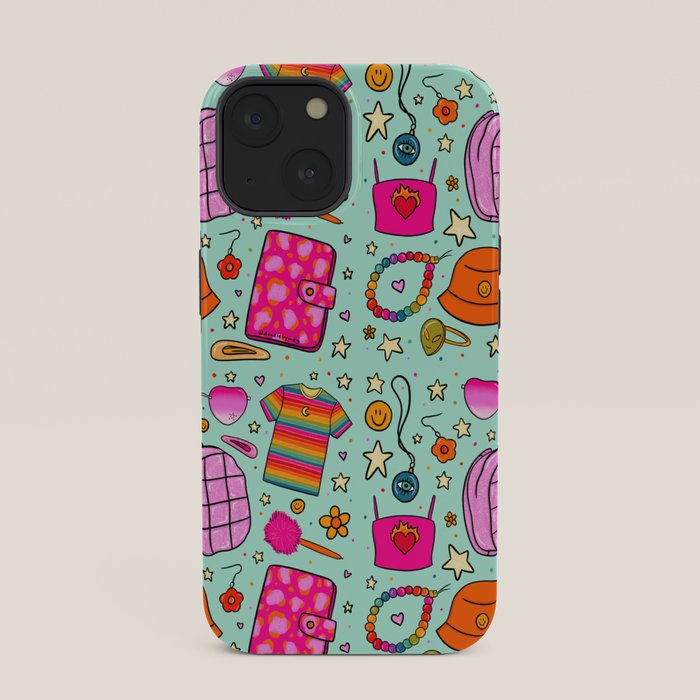 90's Things Print iPhone Case