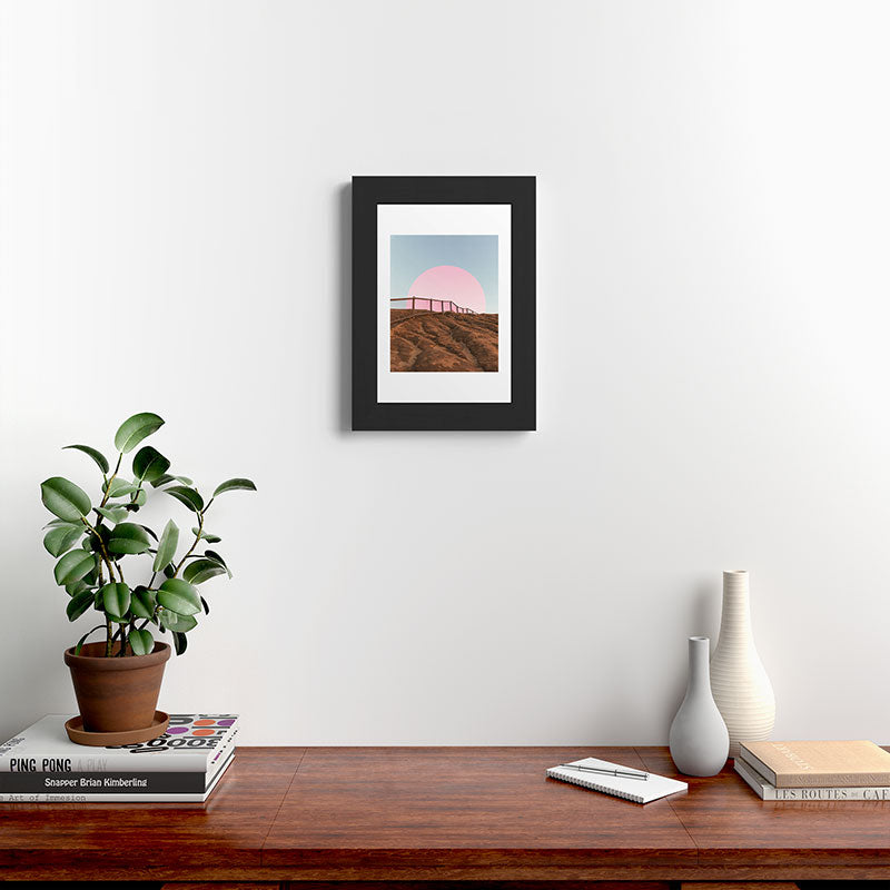 "cotton candy skies" Framed Art Print