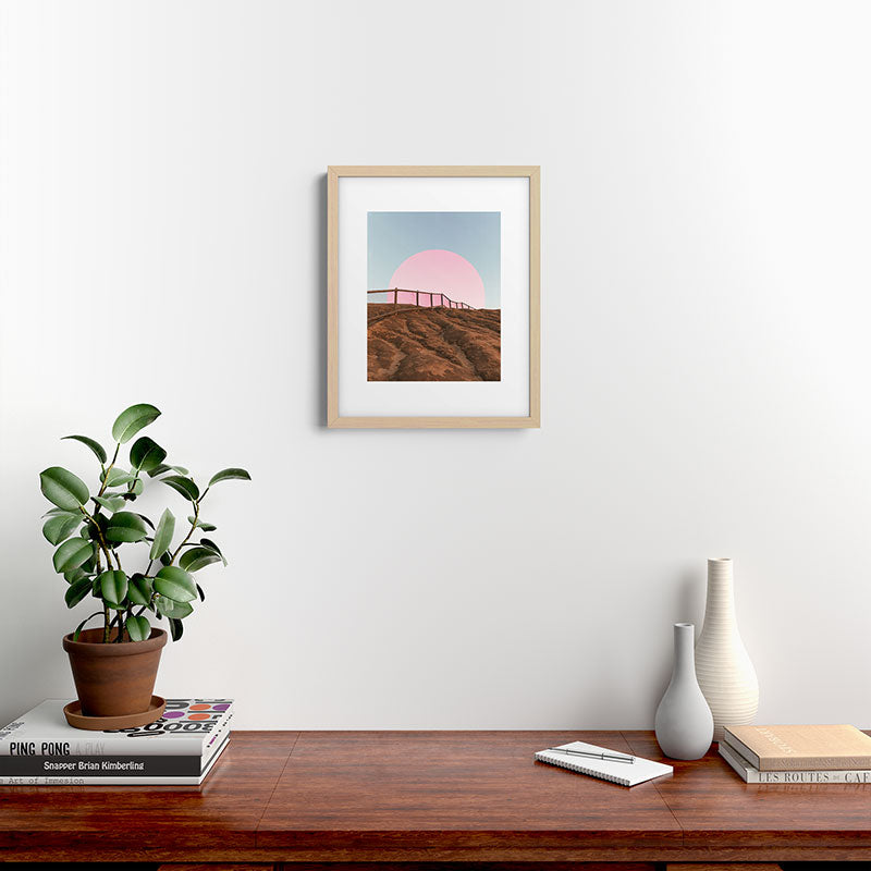 "cotton candy skies" Framed Art Print