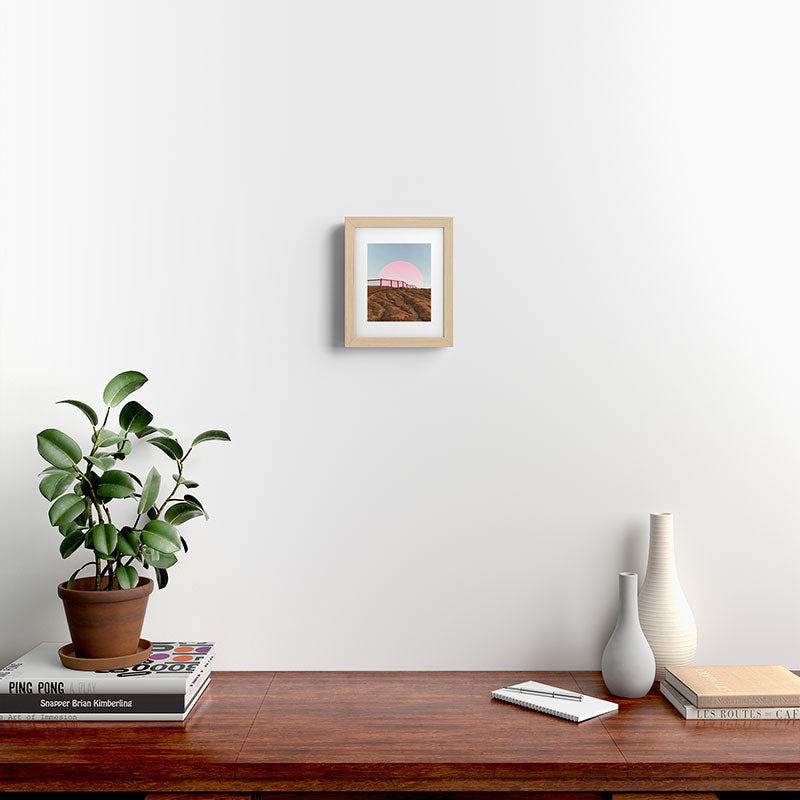 "cotton candy skies" Framed Art Print
