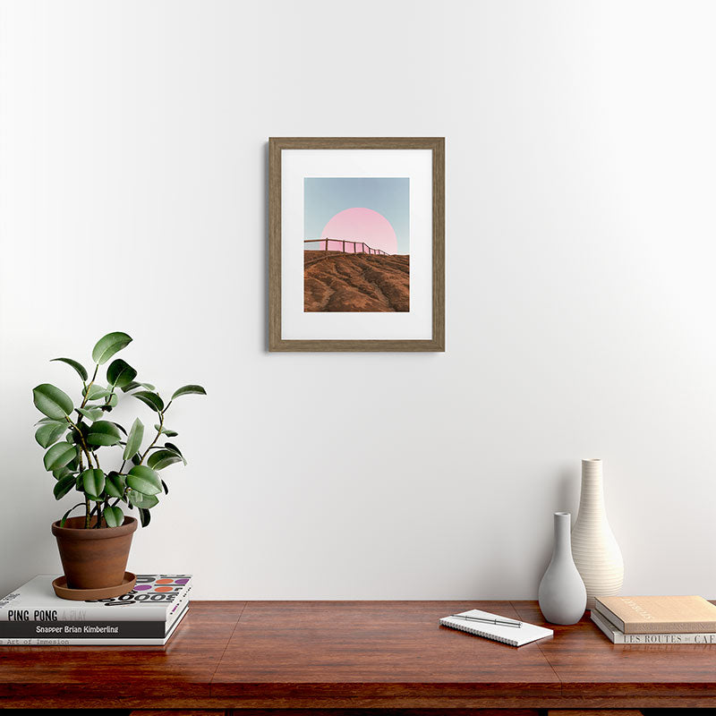 "cotton candy skies" Framed Art Print