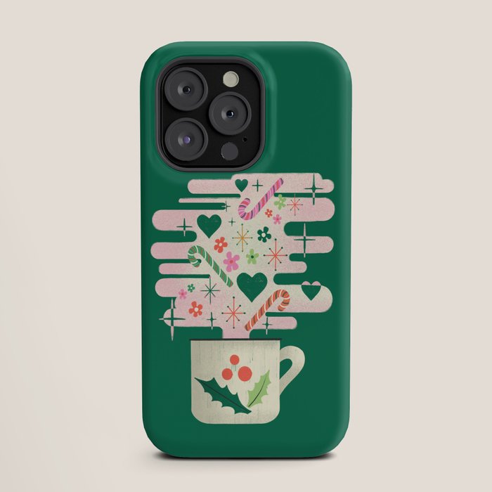 A Cup of Cheer - Warm Wishes Festive Holiday Mug iPhone Case