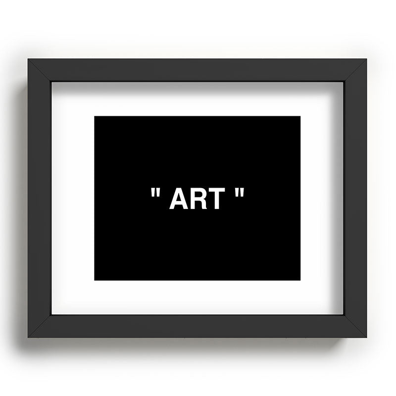 " Art " (Negative) Framed Art Print