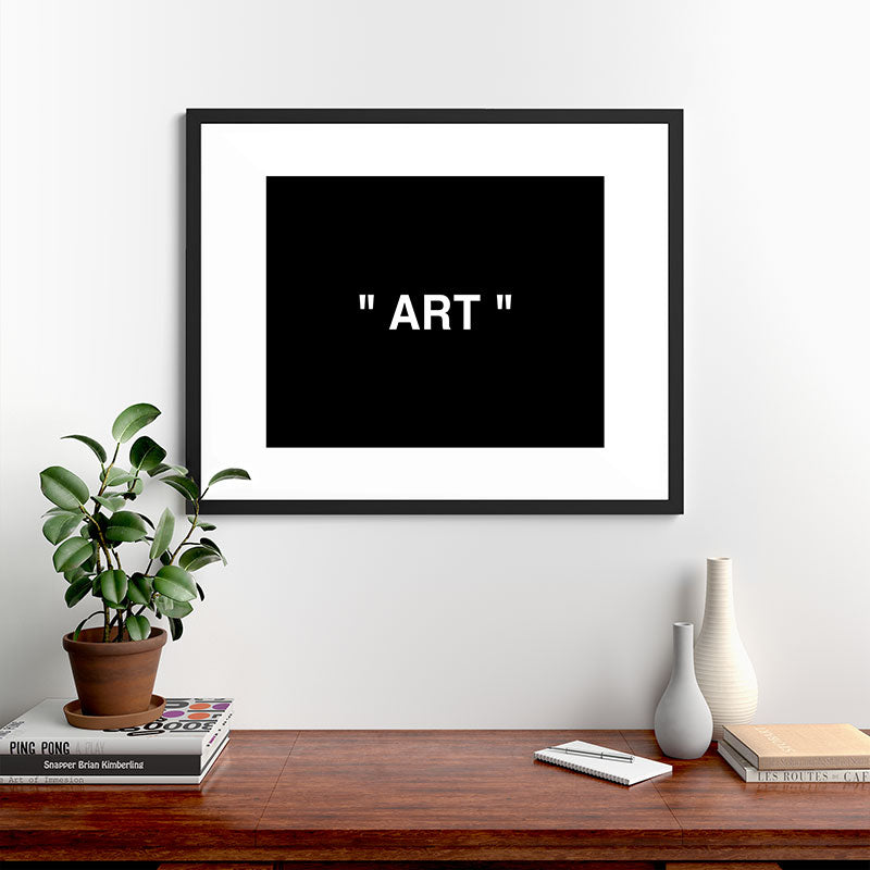 " Art " (Negative) Framed Art Print