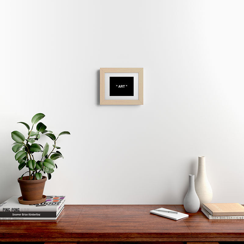 " Art " (Negative) Framed Art Print