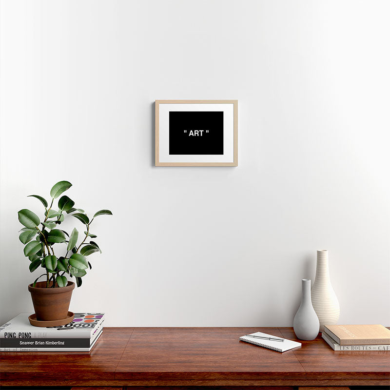 " Art " (Negative) Framed Art Print