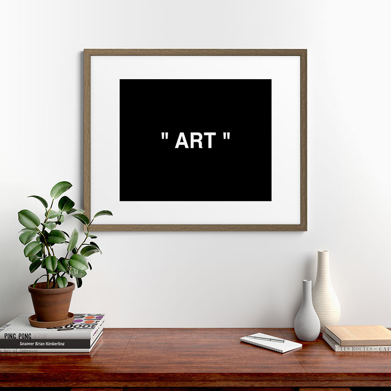 " Art " (Negative) Framed Art Print