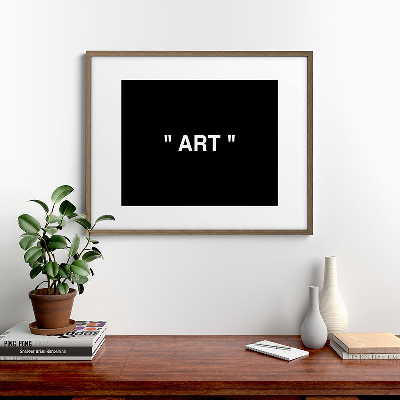 " Art " (Negative) Framed Art Print