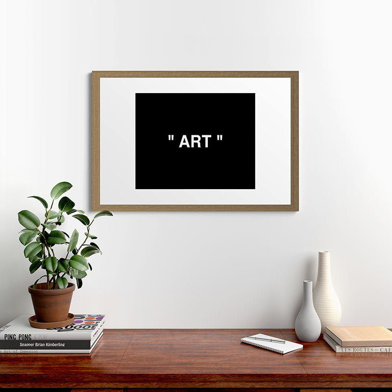 " Art " (Negative) Framed Art Print