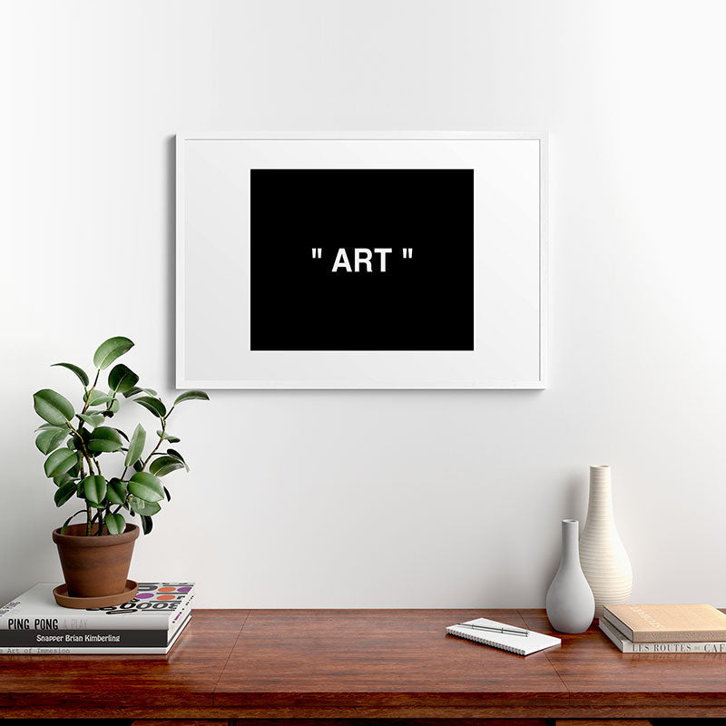 " Art " (Negative) Framed Art Print