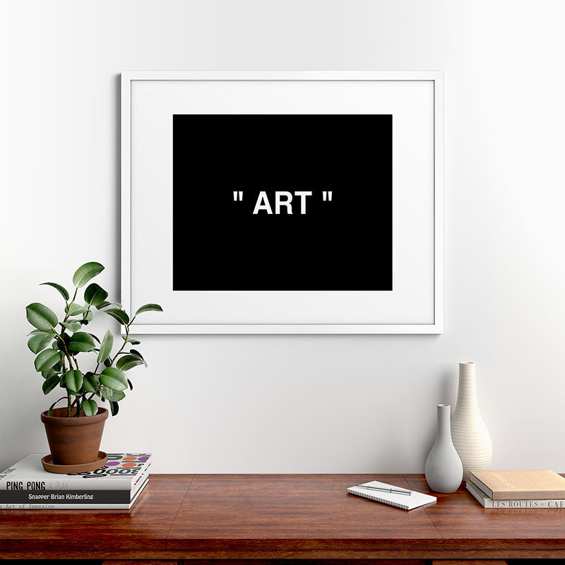 " Art " (Negative) Framed Art Print