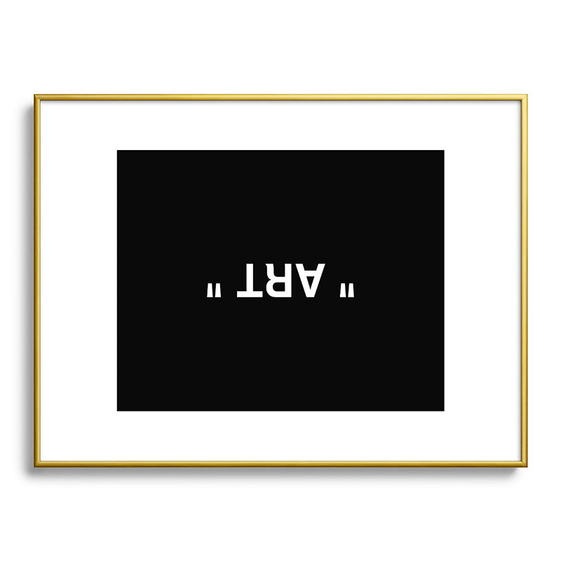 " Art " (Negative) Framed Art Print