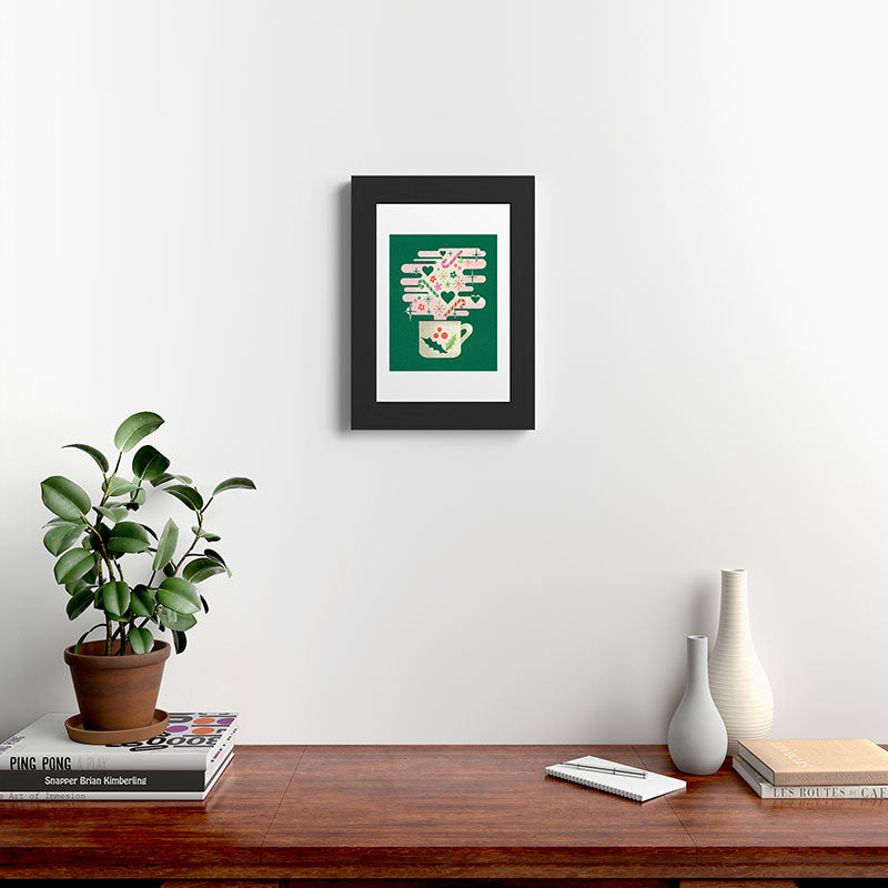 A Cup of Cheer - Warm Wishes Festive Holiday Mug Framed Art Print