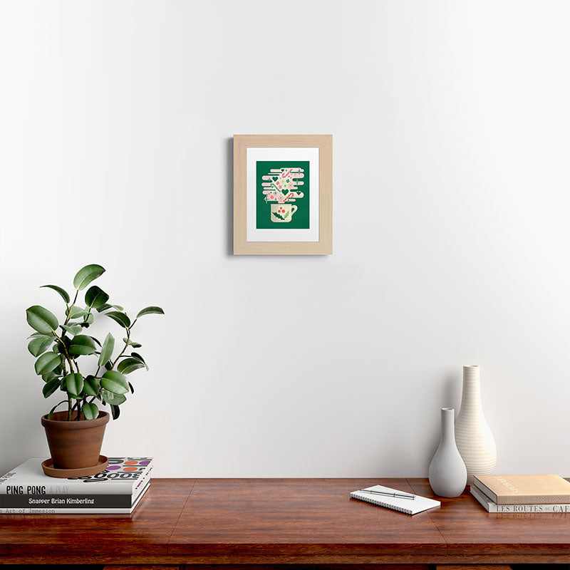 A Cup of Cheer - Warm Wishes Festive Holiday Mug Framed Art Print