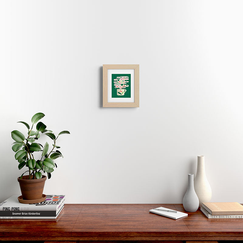 A Cup of Cheer - Warm Wishes Festive Holiday Mug Framed Art Print