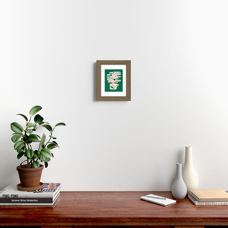 A Cup of Cheer - Warm Wishes Festive Holiday Mug Framed Art Print