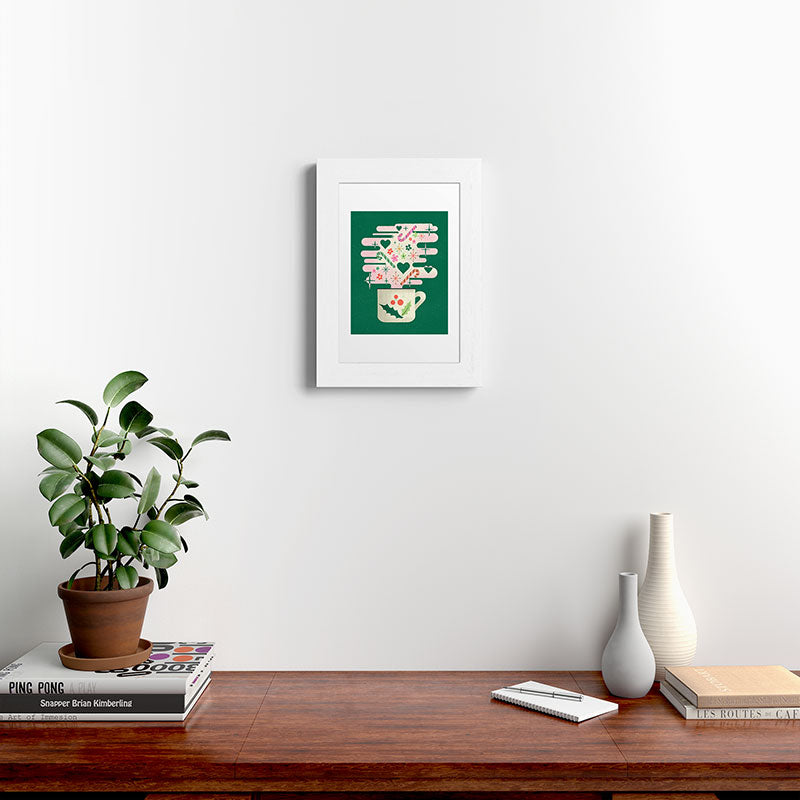 A Cup of Cheer - Warm Wishes Festive Holiday Mug Framed Art Print