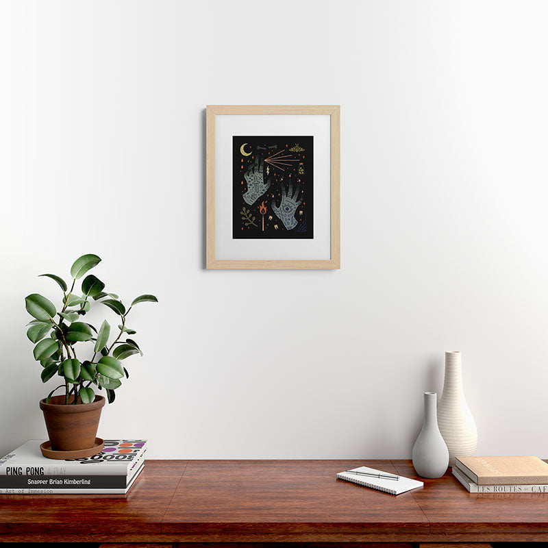 A Curse Upon You! Framed Art Print