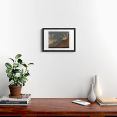 "Cloud Study" by Knud Baade, circa 1830s Framed Art Print