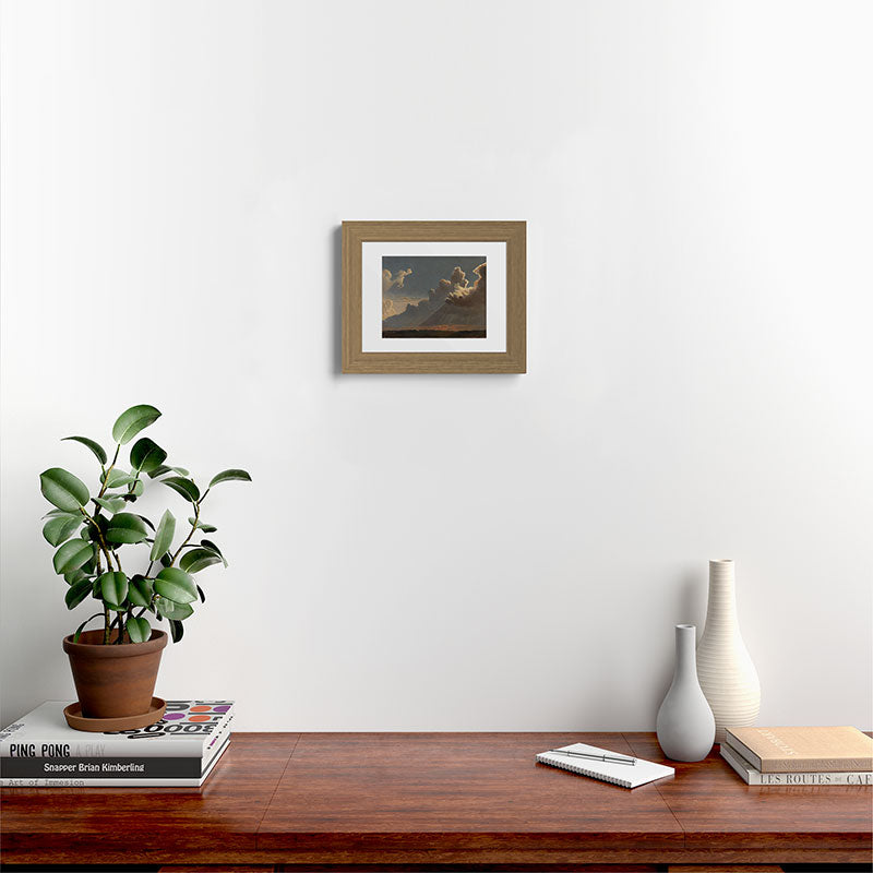 "Cloud Study" by Knud Baade, circa 1830s Framed Art Print