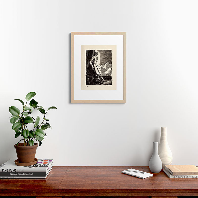 "Day" by Rockwell Kent (1919) Framed Art Print