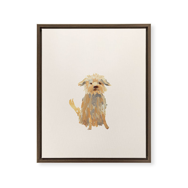 A dog called Jazz Framed Canvas Print