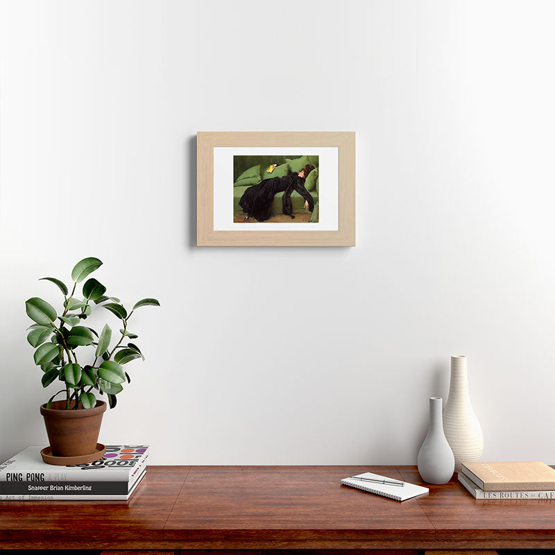 A Decadent Girl - Ramon Casas Framed Art Print